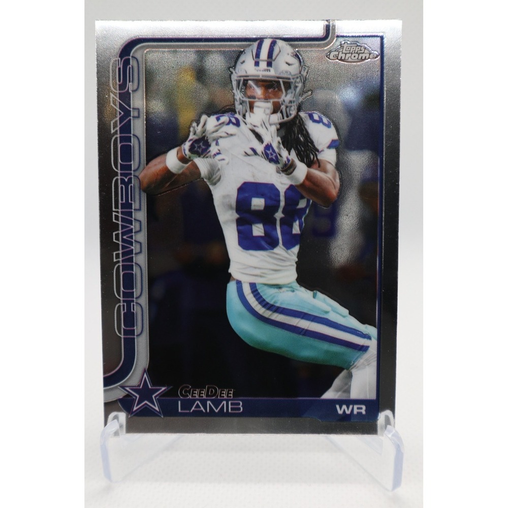 2025 Topps Chrome Football Base #76 CeeDee Lamb Cowboys